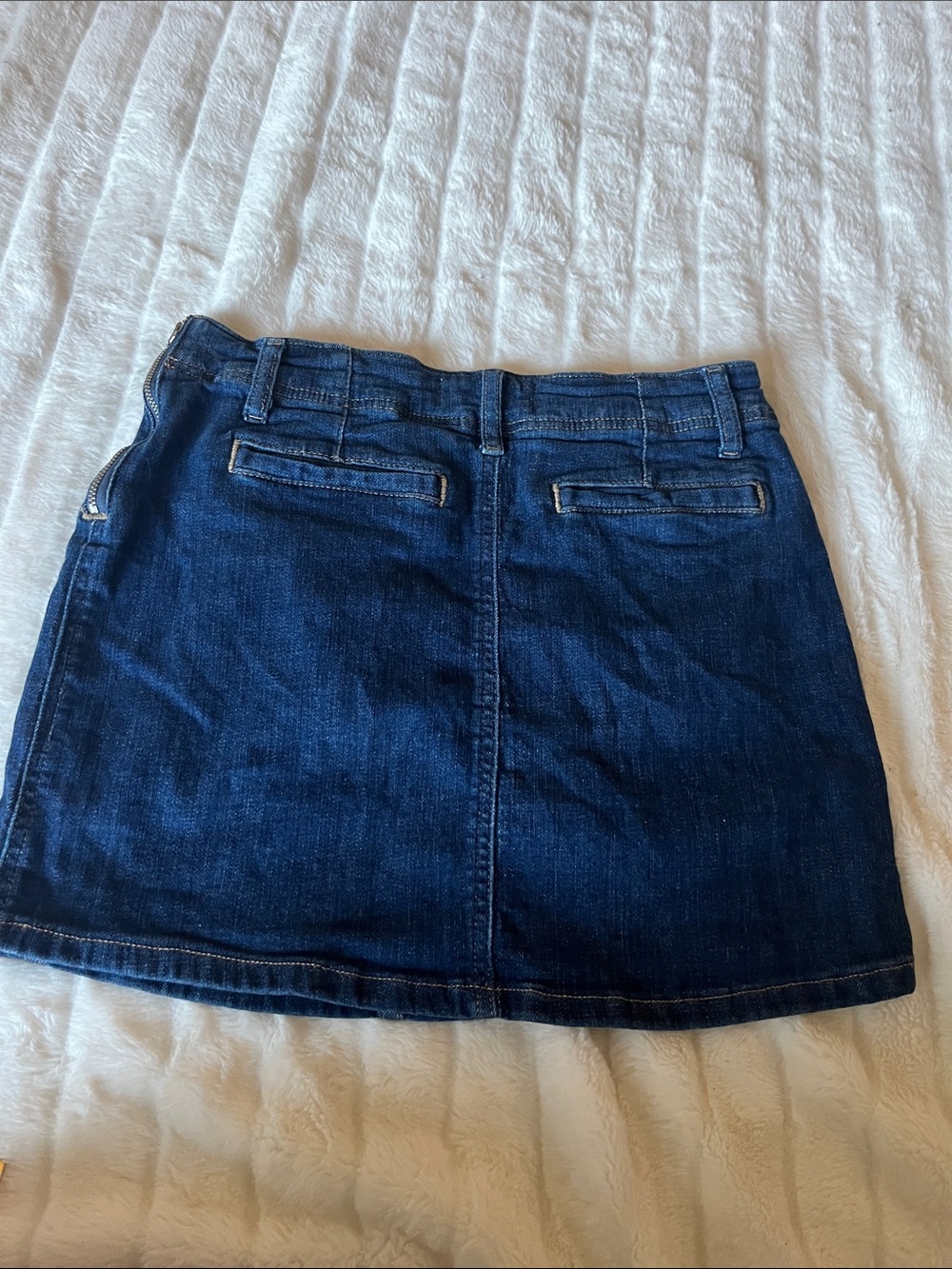 Free People Dark Blue Denim Mini Skirt - Picture 5 of 9